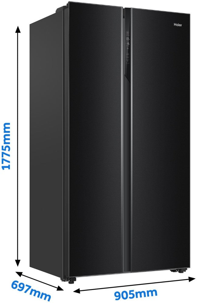 Haier 630 L Frost Free Single Door Convertible Refrigerator - Black glass, HRS-682KG