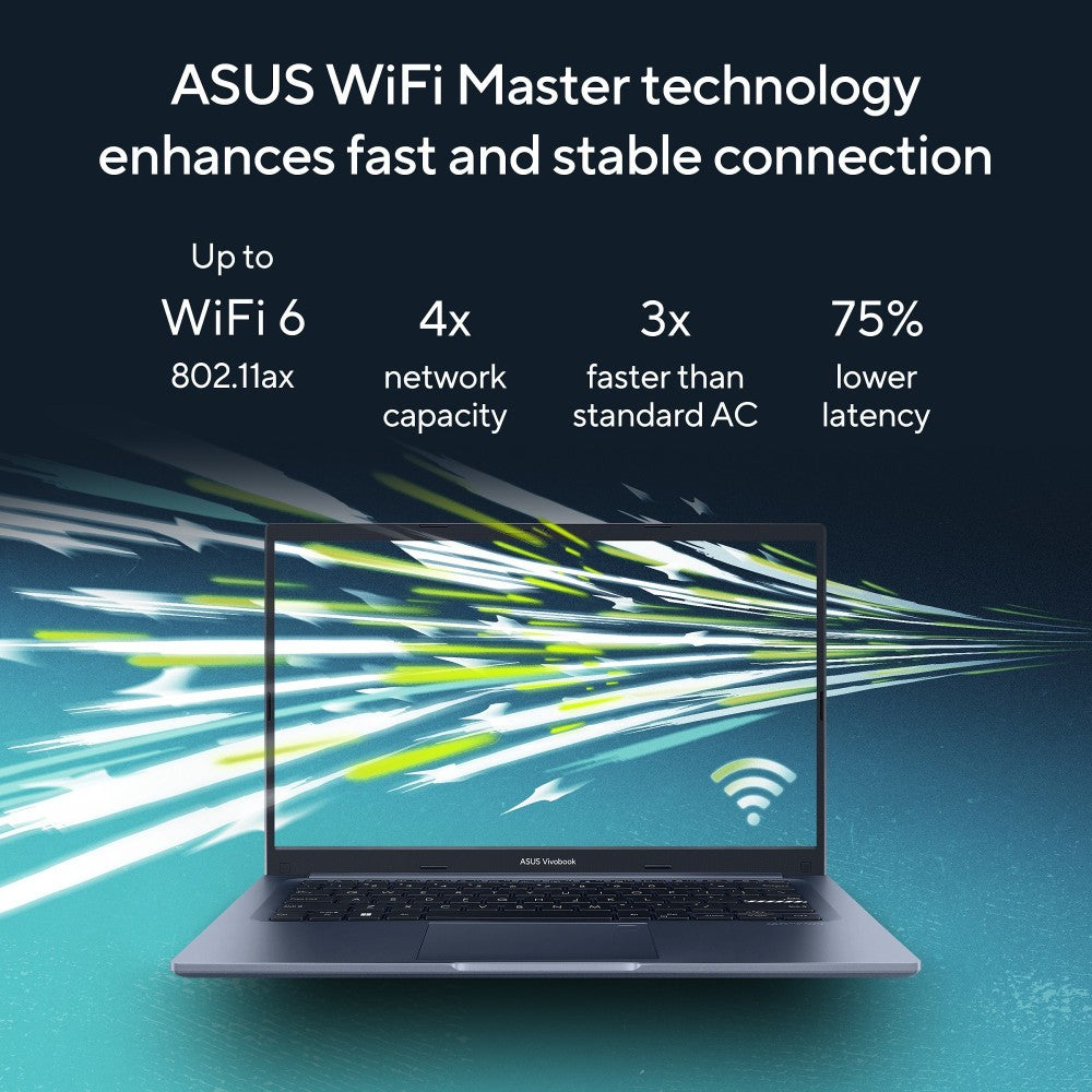 ASUS Vivobook 14 (2022) Core i5 12th Gen - (8 GB/512 GB SSD/Windows 11 Home) X1402ZA-EK521WS पतला और हल्का लैपटॉप - 14 इंच, शांत नीला, 1.50 किग्रा, एमएस ऑफिस के साथ