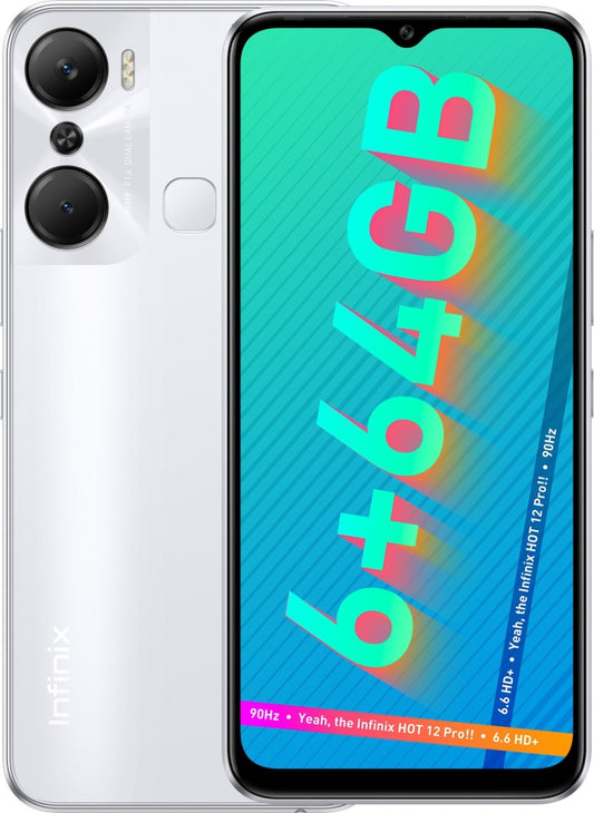 Infinix Hot 12 Pro (Halo White, 64 GB) - 6 GB RAM