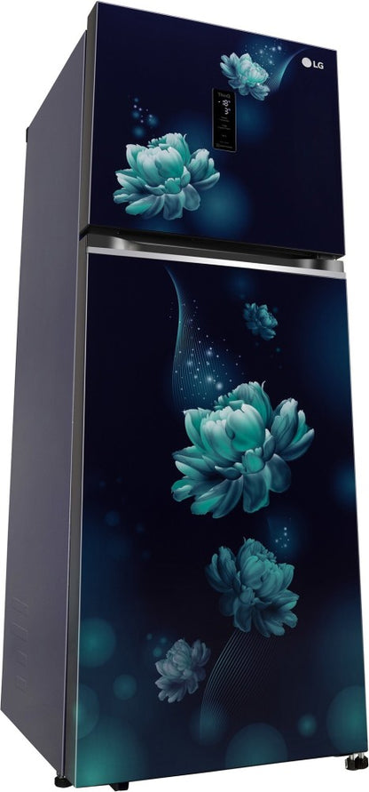 LG 340 L Frost Free Double Door 2 Star Convertible Refrigerator - Blue Charm, GL-T342TBCY