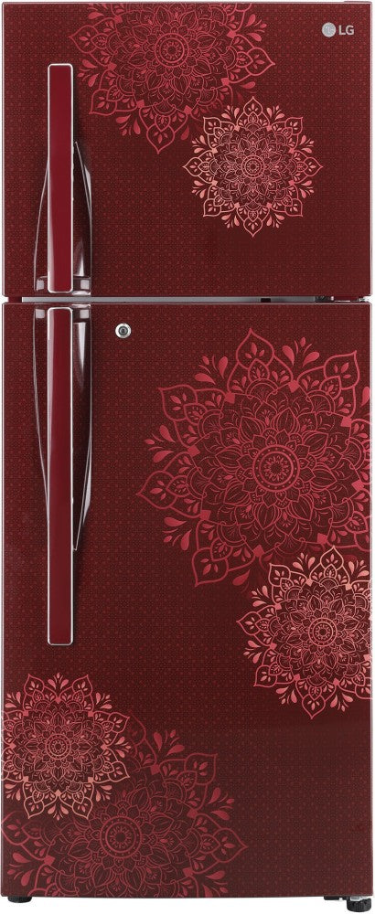 LG 242 L Frost Free Double Door 2 Star Refrigerator - Ruby Regal, GL-N292RRRY