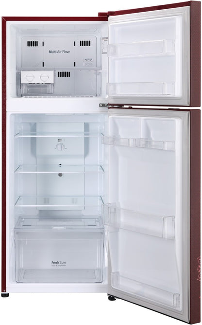 LG 242 L Frost Free Double Door 2 Star Refrigerator - Ruby Regal, GL-N292RRRY