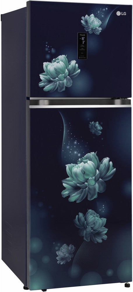 LG 340 L Frost Free Double Door 2 Star Convertible Refrigerator - Blue Charm, GL-T342TBCY