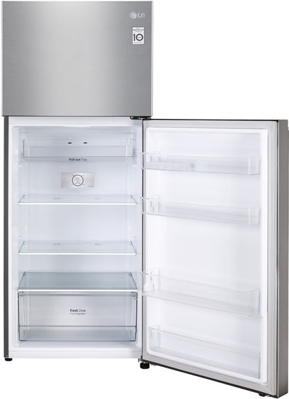 LG 398 L Frost Free Double Door 2 Star Convertible Refrigerator - Shiny Steel, GL-S422SPZY