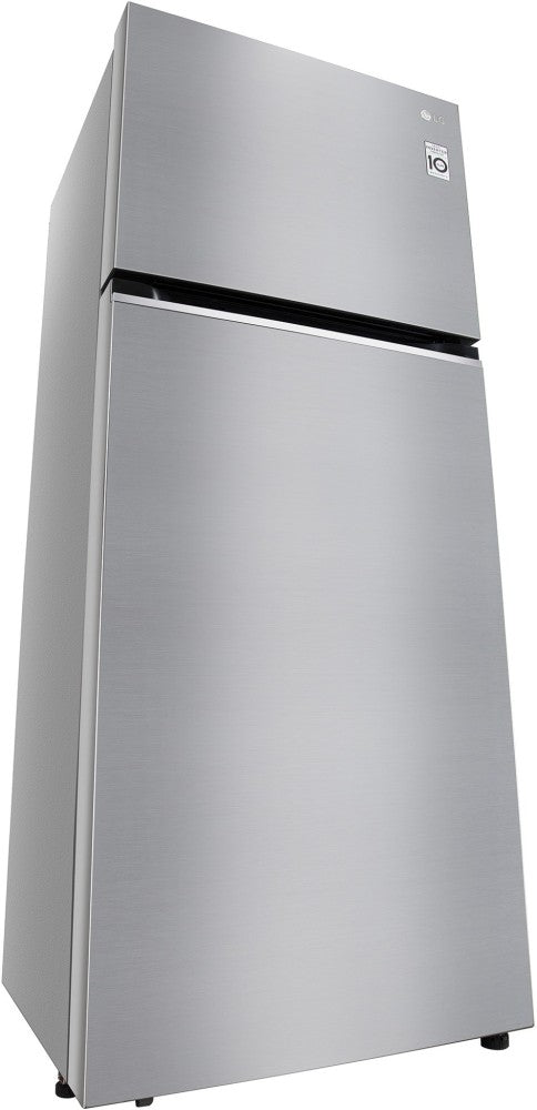 LG 398 L Frost Free Double Door 2 Star Convertible Refrigerator - Shiny Steel, GL-S422SPZY