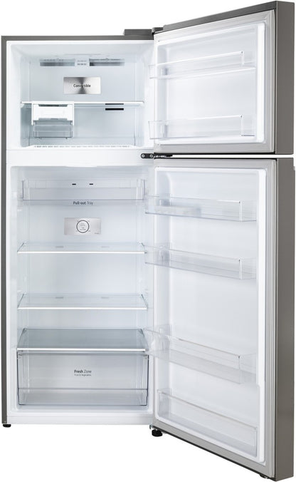 LG 398 L Frost Free Double Door 2 Star Convertible Refrigerator - Shiny Steel, GL-S422SPZY