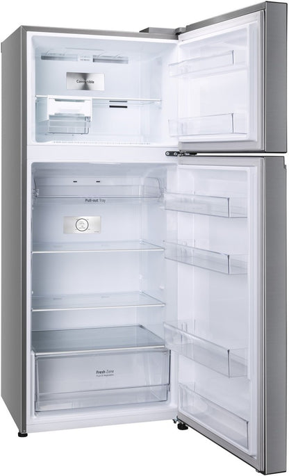 LG 398 L Frost Free Double Door 2 Star Convertible Refrigerator - Shiny Steel, GL-S422SPZY