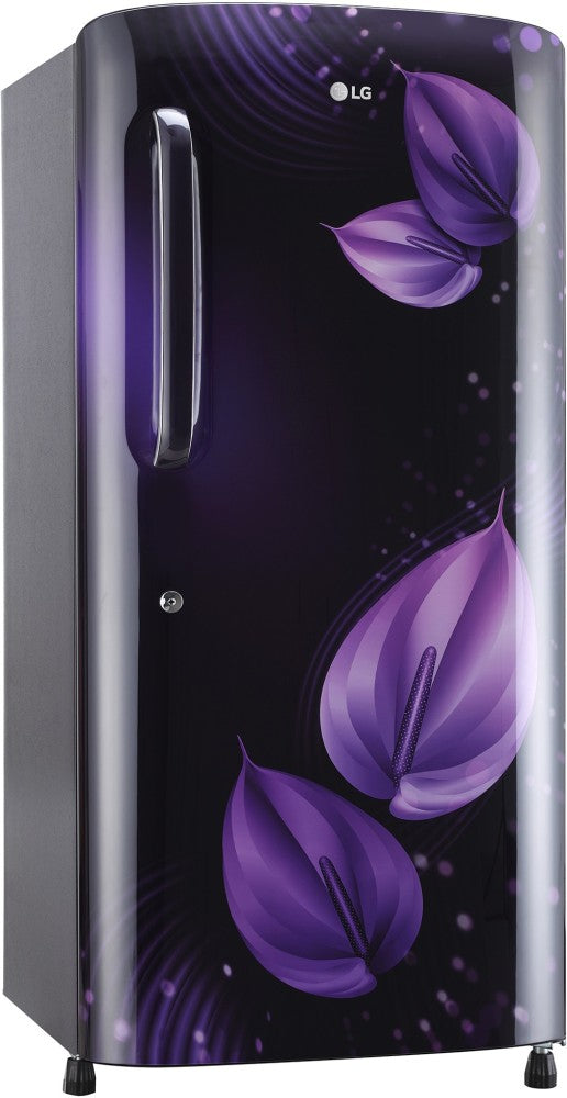 LG 205 L Direct Cool Single Door 4 Star Refrigerator  with Smart Inverter Compressor, Humidity Controller & Moist 'N' Fresh - Purple Victoria, GL-B221APVY