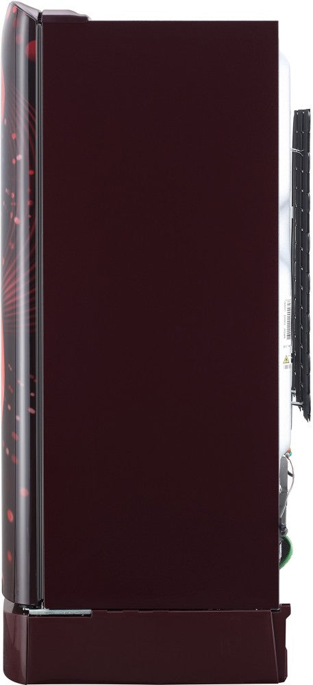 LG 205 L Direct Cool Single Door 3 Star Refrigerator with Base Drawer - Scarlet Victoria, GL-D221ASVD