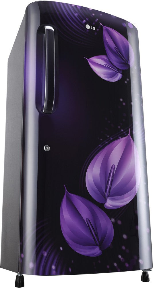 LG 205 L Direct Cool Single Door 4 Star Refrigerator  with Smart Inverter Compressor, Humidity Controller & Moist 'N' Fresh - Purple Victoria, GL-B221APVY