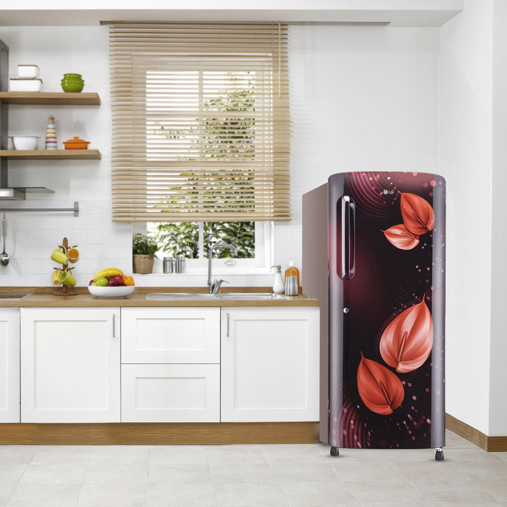 LG 224 L Direct Cool Single Door 3 Star Refrigerator  with Fast Ice Making - Scarlet Victoria, GL-B241ASVD