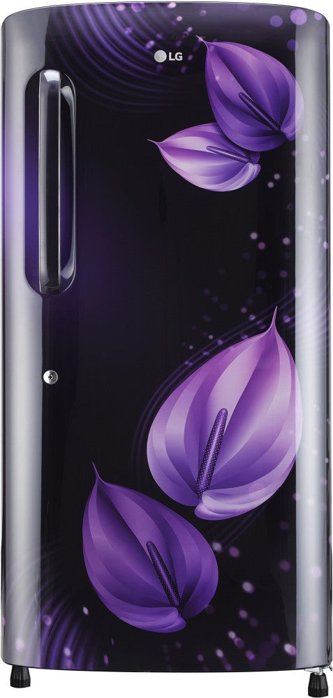 LG 205 L Direct Cool Single Door 4 Star Refrigerator  with Smart Inverter Compressor, Humidity Controller & Moist 'N' Fresh - Purple Victoria, GL-B221APVY