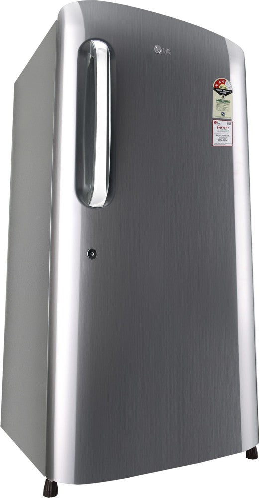 LG 205 L Direct Cool Single Door 3 Star Refrigerator - Shiny Steel, GL-B221APZD