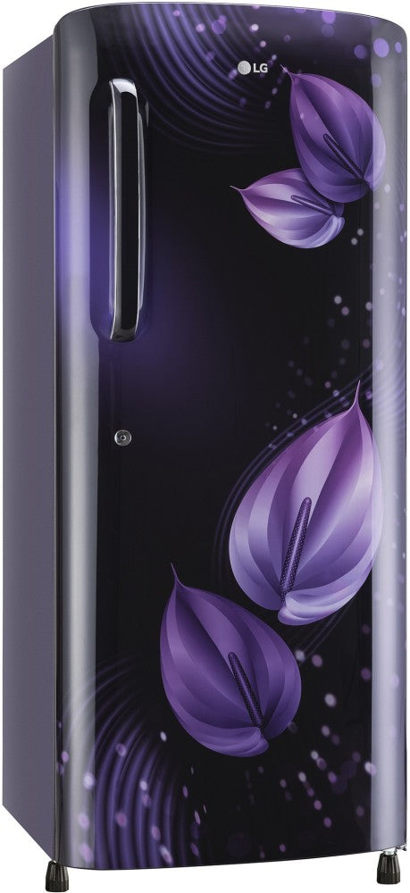 LG 224 L Direct Cool Single Door 4 Star Refrigerator  with Smart Inverter Compressor, Humidity Controller & Moist 'N' Fresh - Purple Victoria, GL-B241APVY