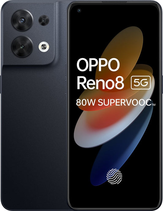 OPPO Reno8 5G (Shimmer Black, 128 GB) - 8 GB RAM