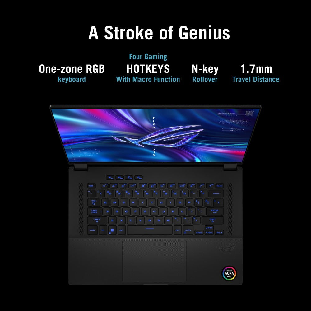 Asus ROG Flow X16 (2022) 90Whr बैटरी Ryzen 7 ऑक्टा कोर AMD R7-6800HS के साथ - (16 GB/1 TB SSD/Windows 11 Home/6 GB ग्राफ़िक्स/NVIDIA GeForce RTX 3060) GV601RM-M6054WS 2 इन 1 गेमिंग लैपटॉप - 16 इंच, एक्लिप्स ग्रे, 2.00 किग्रा, एमएस ऑफिस के साथ