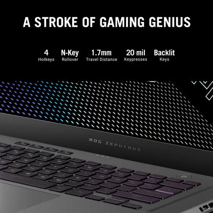 ASUS ROG Zephyrus G15 (2022) 90Whr बैटरी के साथ Ryzen 9 Octa Core 6900HS - (16 GB/1 TB SSD/Windows 11 Home/8 GB ग्राफ़िक्स/NVIDIA GeForce RTX 3080/165 Hz) GA503RS-HQ027WS गेमिंग लैपटॉप - 15.6 इंच, एक्लिप्स ग्रे, 1.90 किग्रा, एमएस ऑफिस के साथ