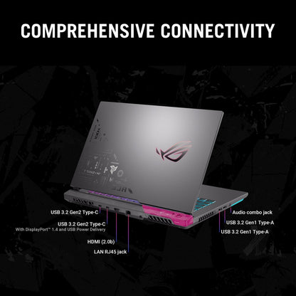 ASUS ROG Strix G15 (2022) 90Whr बैटरी के साथ Ryzen 7 Octa Core 6800H - (16 GB/1 TB SSD/Windows 11 Home/6 GB ग्राफ़िक्स/NVIDIA GeForce RTX 3060/300 Hz) G513RM-HF328WS गेमिंग लैपटॉप - 15.6 इंच, इलेक्ट्रो पंक, 2.30 किग्रा, एमएस ऑफिस के साथ