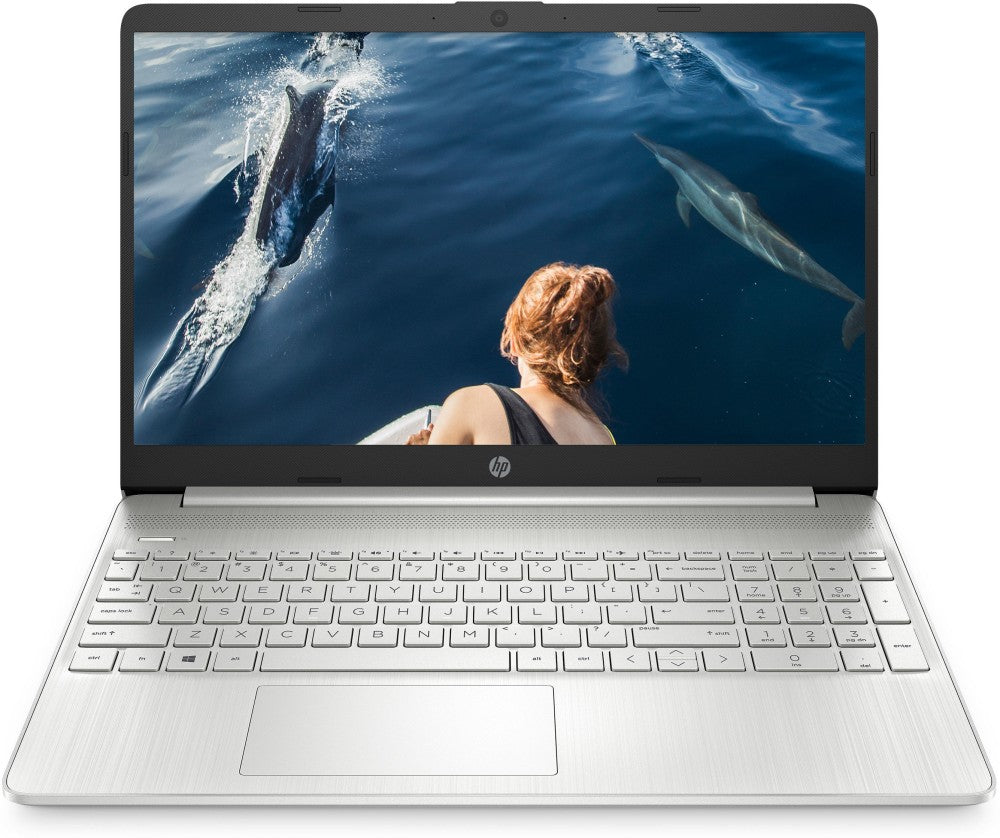 HP 15s (2023) Ryzen 3 Dual Core 3250U - (8 GB/512 GB SSD/Windows 11 Home) 15s- eq1580AU पतला और हल्का लैपटॉप - 15.6 इंच, नेचुरल सिल्वर, 1.69 किलोग्राम, MS ऑफिस के साथ