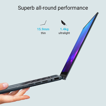 Asus Zenbook Flip 14 OLED Intel H-Series Core i7 12th Gen - (16GB/512GB SSD/Windows 11 Home) UP5401ZA-KN701WS 2 in 1 लैपटॉप - 14 इंच, पाइन ग्रे, 1.40 Kg, MS Office के साथ