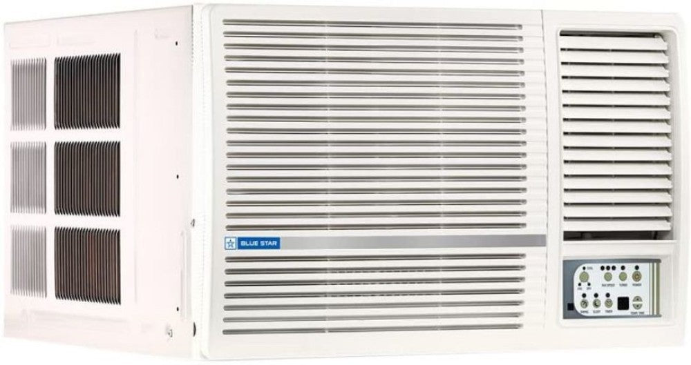 Blue Star 1.5 Ton 3 Star Window AC  - White - WFA318LN_0, Copper Condenser