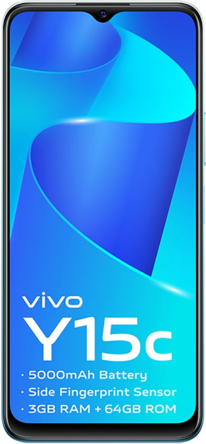 vivo Y15c (Wave Green, 64 GB) - 3 GB RAM