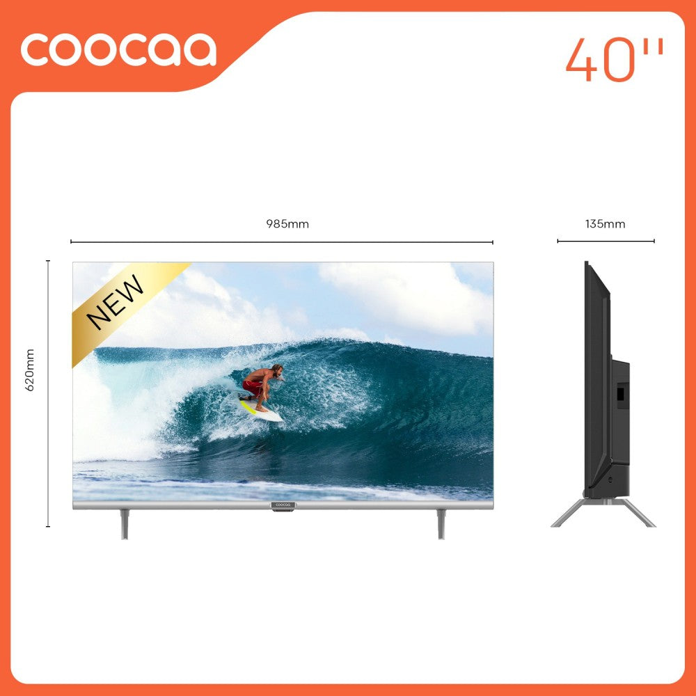 Coocaa 100 cm (40 inch) Full HD LED Smart Coolita TV with Dolby Audio and Eye Care Technology - 40S3U-Pro