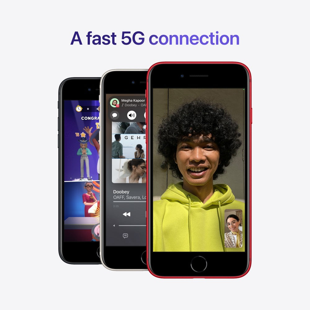 Apple iPhone SE तीसरी पीढ़ी (स्टारलाईट, 64 जीबी)