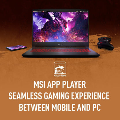 MSI Core i5 12th Gen - (16GB/512GB SSD/Windows 11 Home/4GB ग्राफ़िक्स/NVIDIA GeForce RTX 3050) कटाना GF66 12UC-1005IN गेमिंग लैपटॉप - 15.6 इंच, काला, 2.25 Kg