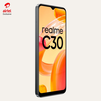 Realme C30 - एयरटेल प्रीपेड (डेनिम ब्लैक, 32 जीबी) - 2 जीबी रैम के साथ लॉक किया गया