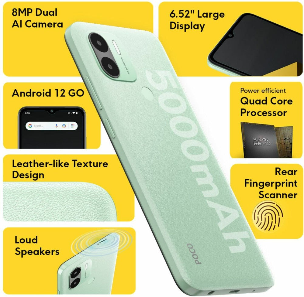 POCO C50 (Country Green, 32 GB) - 3 GB RAM