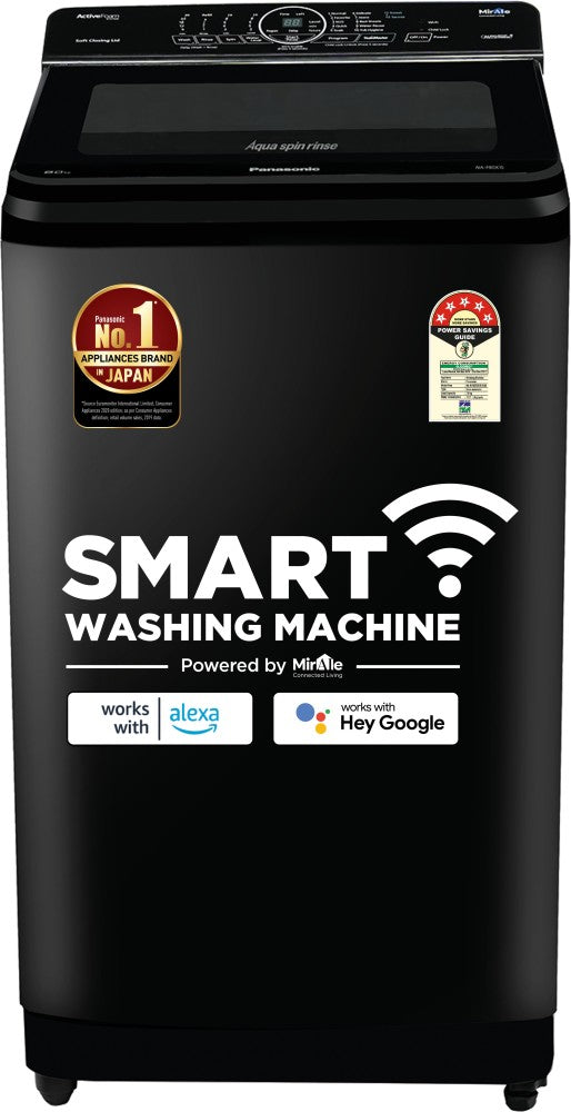 Panasonic 8 kg Wifi Smart Washing Machine Fully Automatic Top Load Black - NA-F80X10PRB