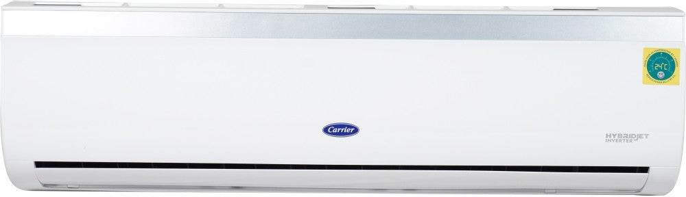 CARRIER 1.5 टन 5 स्टार स्प्लिट इन्वर्टर एसी वाई-फाई कनेक्ट के साथ - सफेद - CAI18EN5R30W1, कॉपर कंडेंसर