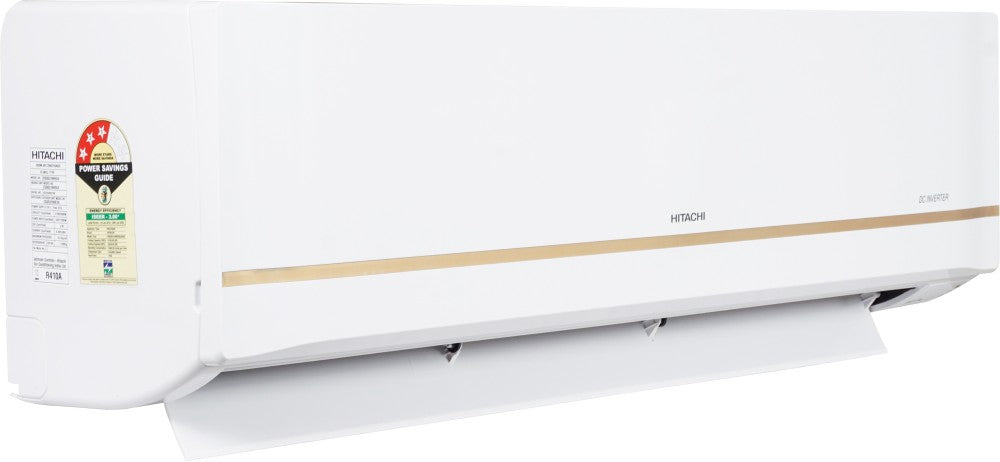 Hitachi 1.5 Ton 3 Star Split Inverter Hot and Cold AC  - White - RSQG318HEXA, Copper Condenser