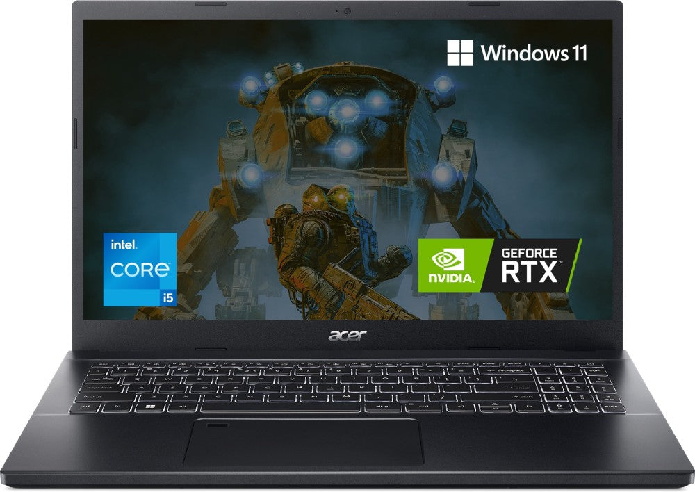 Acer Aspire 7 Core i5 12th Gen - (16 GB/512 GB SSD/Windows 11 Home/4 GB Graphics/NVIDIA GeForce RTX 3050) A715-51G Gaming Laptop - 15.6 Inch, Black, 2.1 Kg