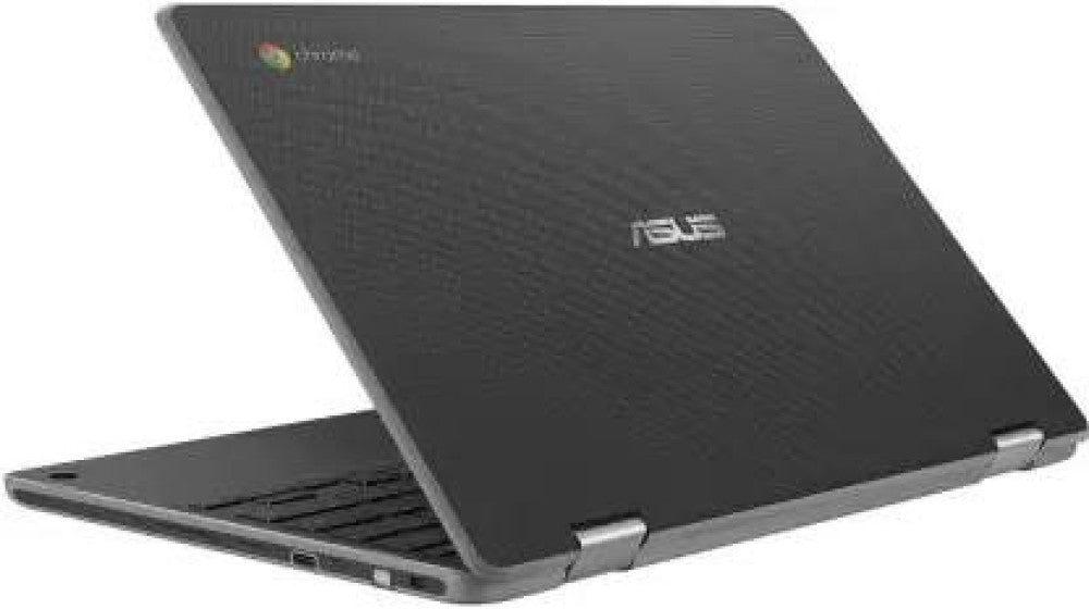 ASUS क्रोमबुक फ्लिप टच सेलेरॉन ड्यूल कोर - (4 जीबी/32 जीबी ईएमएमसी स्टोरेज/क्रोम ओएस) C214MA-BU0704 क्रोमबुक - 11.6 इंच, गहरा ग्रे, 1.20 किलोग्राम