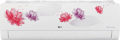 LG AI Convertible 6-in-1 Cooling 2023 Model 1.5 Ton 5 Star Split AI Dual Inverter 4 Way Swing, HD Filter with Anti-Virus Protection AC with Wi-fi Connect  - Floral - RS-Q19FWZE, Copper Condenser