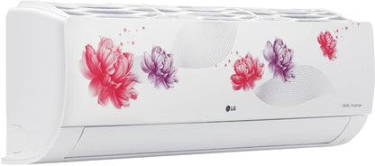 LG AI Convertible 6-in-1 Cooling 2023 Model 1.5 Ton 5 Star Split AI Dual Inverter 4 Way Swing, HD Filter with Anti-Virus Protection AC with Wi-fi Connect  - Floral - RS-Q19FWZE, Copper Condenser