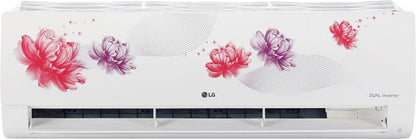 LG AI Convertible 6-in-1 Cooling 2023 Model 1.5 Ton 5 Star Split AI Dual Inverter 4 Way Swing, HD Filter with Anti-Virus Protection AC with Wi-fi Connect  - Floral - RS-Q19FWZE, Copper Condenser