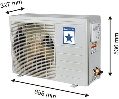 Blue Star 2023 Model 1 Ton 2 Star Split Multi Sensors, Comfort Sleep Mode, Turbo Cool, Self Diagnosis, Dust Filter AC  - White - FA212YNU, Copper Condenser