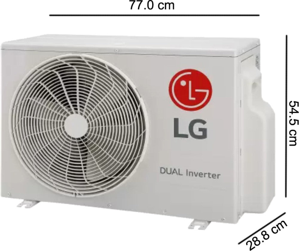 LG AI Convertible 6-in-1 Cooling 2023 Model 1 Ton 5 Star Split AI Dual Inverter 4 Way Swing, HD Filter with Anti-Virus Protection AC  - White - RS-Q14ENZE, Copper Condenser