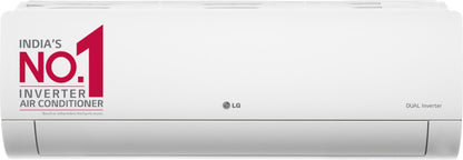 LG AI Convertible 6-in-1 Cooling 2023 Model 1 Ton 5 Star Split AI Dual Inverter 4 Way Swing, HD Filter with Anti-Virus Protection AC  - White - RS-Q14ENZE, Copper Condenser