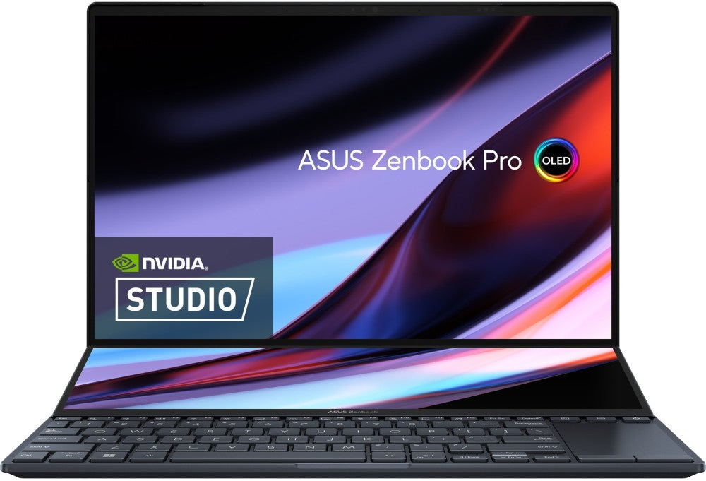 ASUS Zenbook Pro 14 Duo OLED (2022) with Dual Screen Touch Panel Core i7 12th Gen - (16 GB/1 TB SSD/Windows 11 Home/4 GB Graphics/Intel Integrated Iris Xe) UX8402ZE-M711WS Creator Laptop - 14.5 inch, Tech Black, 1.75 kg kg, With MS Office