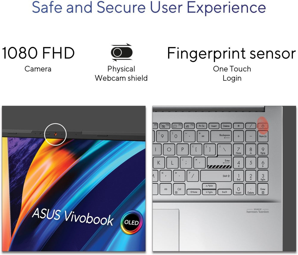 Asus Vivobook Pro 15 OLED Core i5 12th Gen - (16GB/512GB SSD/Windows 11 Home/4GB ग्राफ़िक्स/NVIDIA GeForce RTX 3050) K6500ZC-L502WS क्रिएटर लैपटॉप - 15.6 इंच, कूल सिल्वर, 1.80 kg, MS Office के साथ