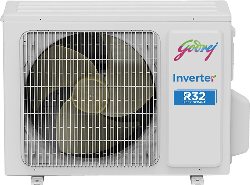 Godrej 5-in-1 Convertible Cooling 2023 Model 2 Ton 3 Star Split Inverter i-sense Technology with Blue Fin Anti Corrosive Coating AC  - White - AC 2T EI 24IINV3R32-WWA Split, Copper Condenser