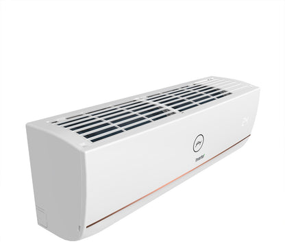 Godrej 5-in-1 Convertible Cooling 2023 Model 1.5 Ton 3 Star Split Inverter i-sense Technology with Blue Fin Anti Corrosive Coating AC  - White, Gold - AC 1.5T EI 18TINV3R32-GWA/AC 1.5T EI 18TINV3R32-GWB, Copper Condenser