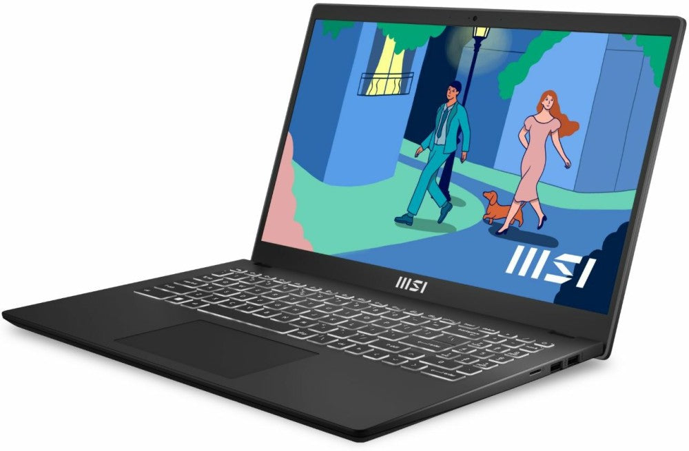 MSI Core i7 12th Gen - (16GB/512GB SSD/Windows 11 Home) मॉडर्न 15 B12M-226IN पतला और हल्का लैपटॉप - 15.6 इंच, काला