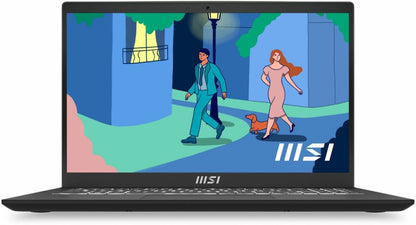 MSI Core i7 12th Gen - (16GB/512GB SSD/Windows 11 Home) मॉडर्न 15 B12M-226IN पतला और हल्का लैपटॉप - 15.6 इंच, काला