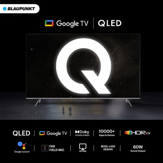 Blaupunkt 164 cm (65 inch) QLED Ultra HD (4K) Smart Google TV With Dolby Atmos & Far-Field Mic - 65QD7030