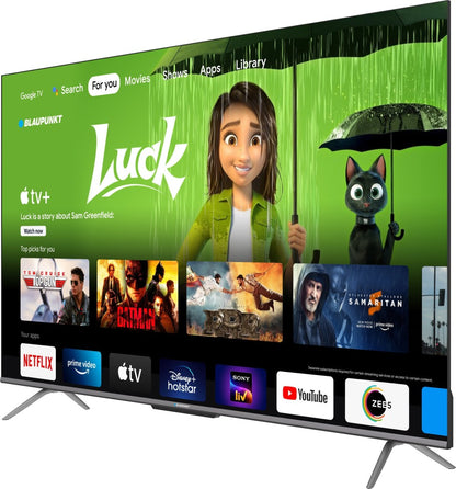 Blaupunkt 164 cm (65 inch) QLED Ultra HD (4K) Smart Google TV With Dolby Atmos & Far-Field Mic - 65QD7030